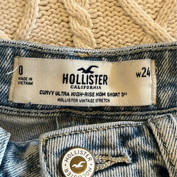 Hollister Curvy Mom Short Lighter Wash Size 0 or 24W - Picture 11 of 11